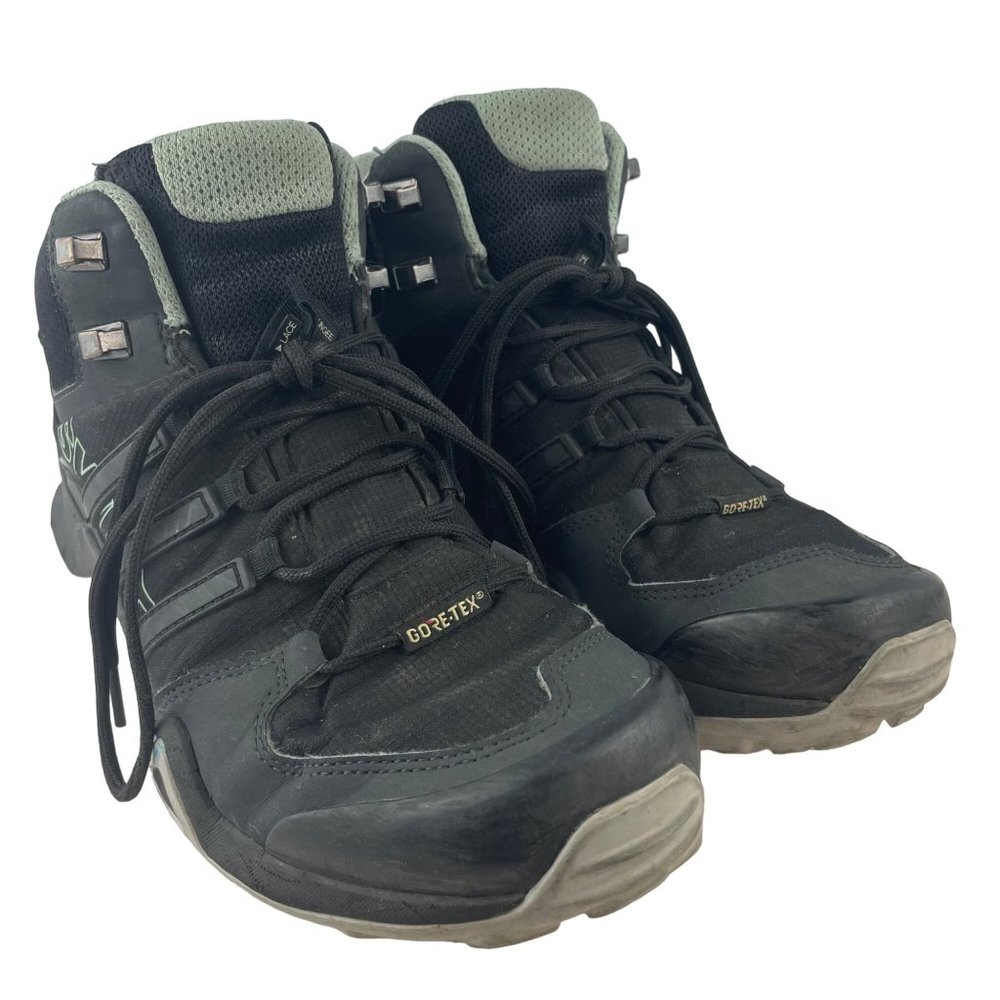 Adidas Women's Terrex Swift R2 Black Mid GTX Hiking Shoes CM7651 Size 9